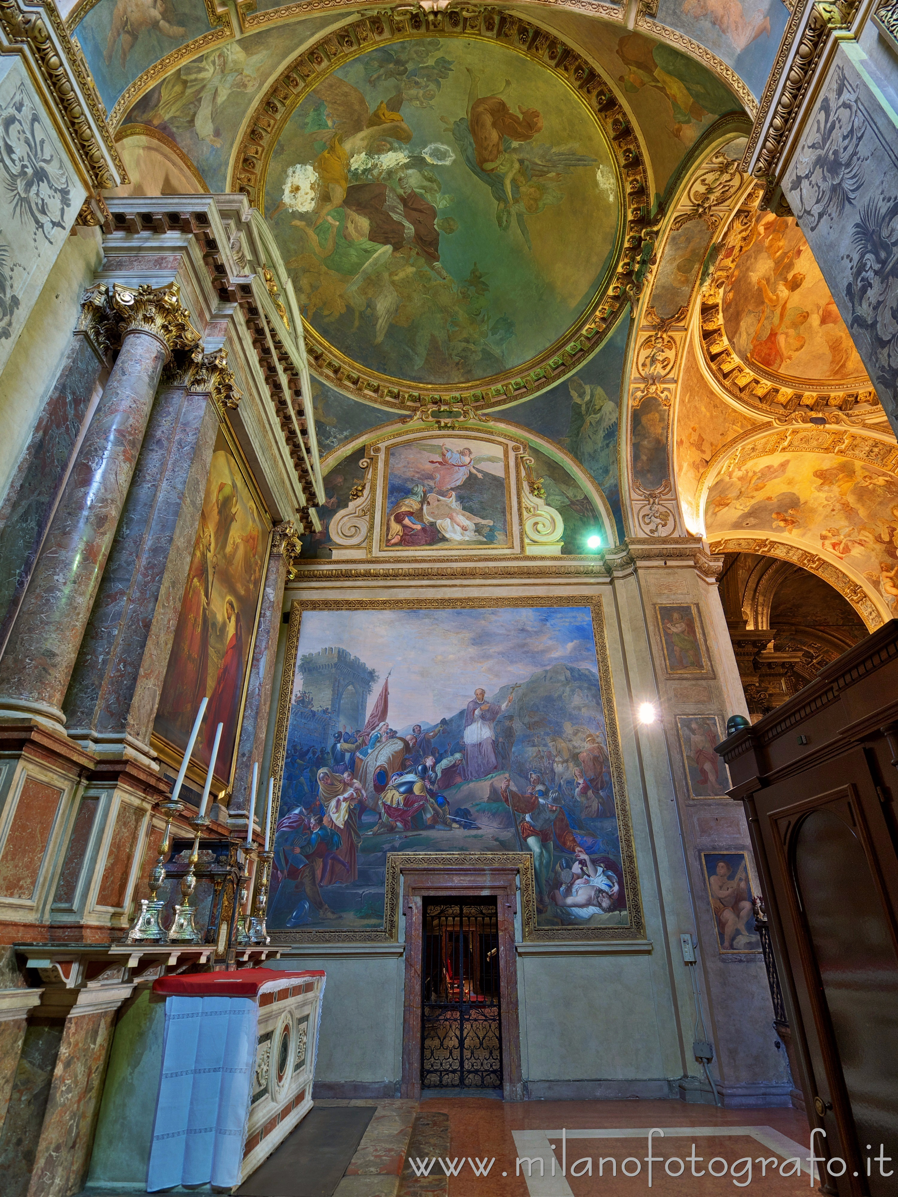 Milan (Italy) - Interior of the Chapel of Sant'Alessandro Sauli in the Church of Sant'Alessandro in Zebedia